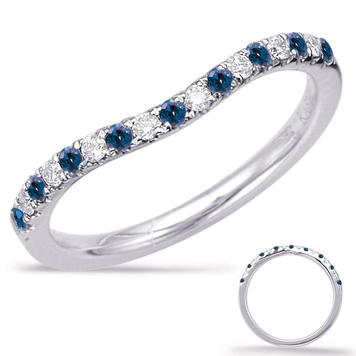 0.28 ctw. ELEGANT GOLD SAPPHIRE & DIAMOND BAND - Luxury Rings - Design Jewellers Edmonton