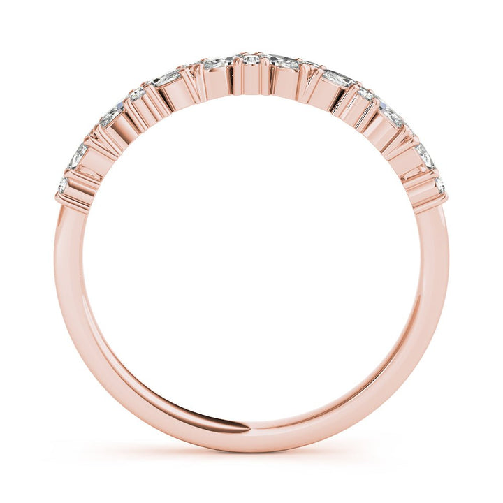 0.33CTW 14K Gold Marquise And Round Brilliant Cut Diamond Band - Diamond Ring - Design Jewellers Edmonton