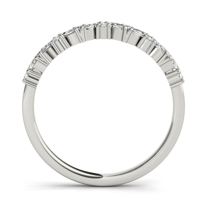 0.33CTW 14K Gold Marquise And Round Brilliant Cut Diamond Band - Diamond Ring - Design Jewellers Edmonton