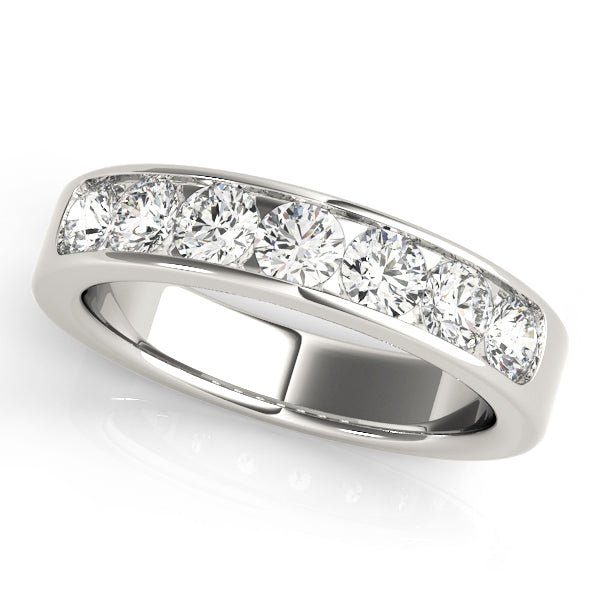0.35CTW 14K Round Brilliant Cut 7 Stone Channel Set Diamond Band - Diamond Ring - Design Jewellers Edmonton