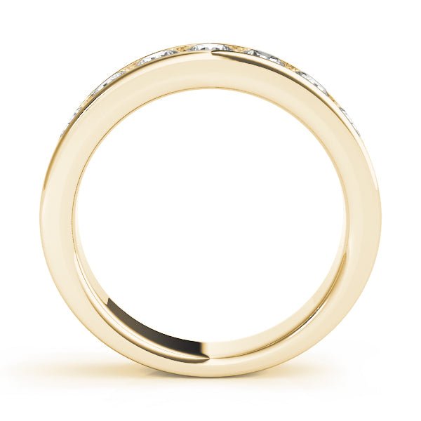 0.35CTW 14K Round Brilliant Cut 7 Stone Channel Set Diamond Band - Diamond Ring - Design Jewellers Edmonton