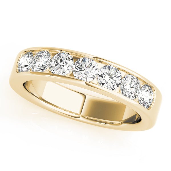0.35CTW 14K Round Brilliant Cut 7 Stone Channel Set Diamond Band - Diamond Ring - Design Jewellers Edmonton