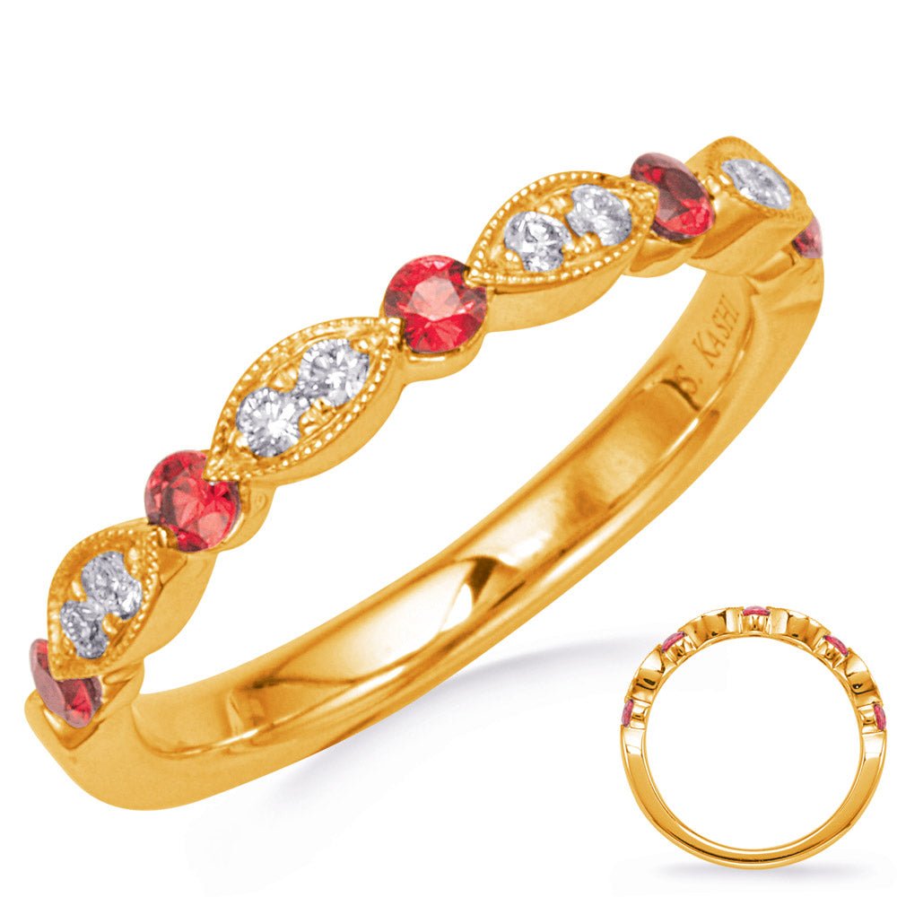 0.37 ctw. GOLD RUBY & DIAMOND RING - Luxury Rings - Design Jewellers Edmonton