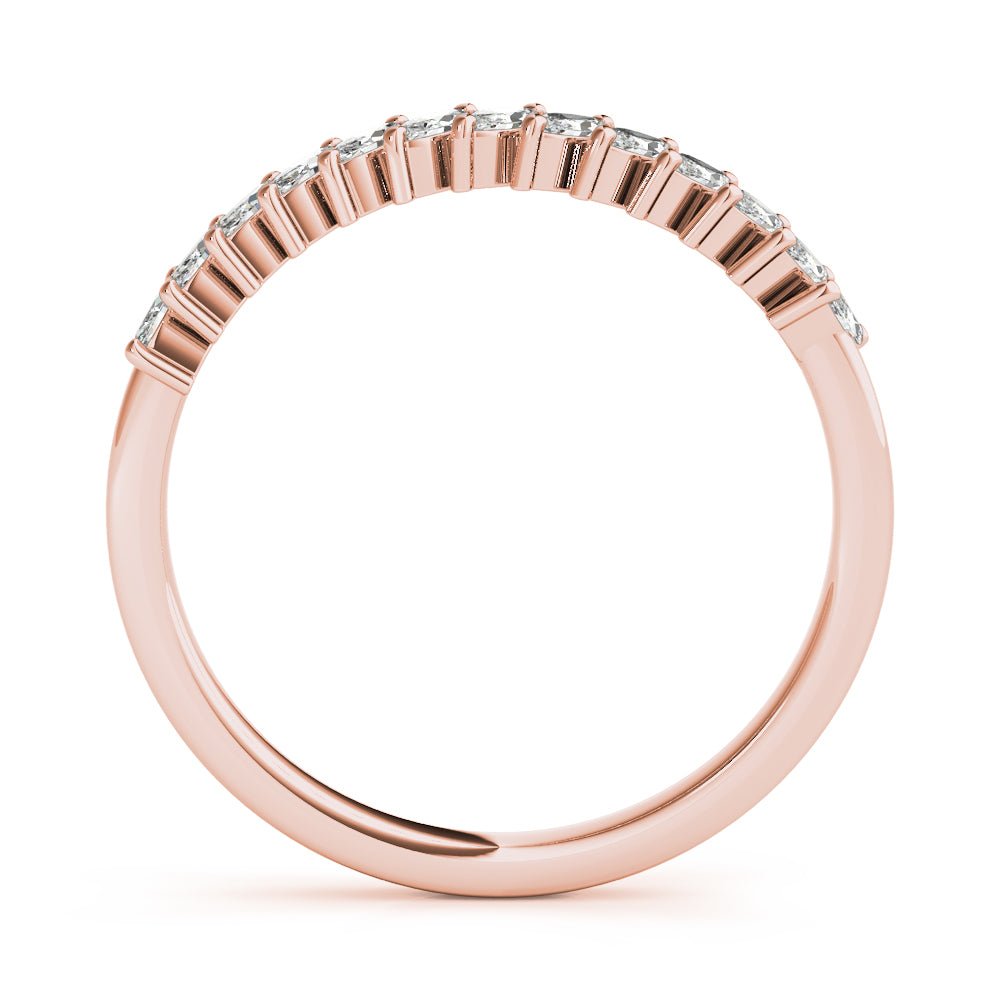 0.40CTW 14K Gold Angle Set Multi Stone Marquise Cut Diamond Band - Diamond Ring - Design Jewellers Edmonton