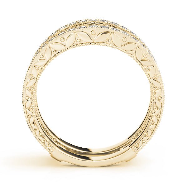 0.40CTW 14K Gold Diamond Ring Jacket Double Band Design - Diamond Ring - Design Jewellers Edmonton