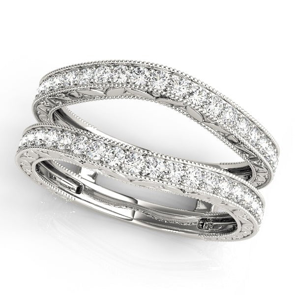 0.40CTW 14K Gold Diamond Ring Jacket Double Band Design - Diamond Ring - Design Jewellers Edmonton