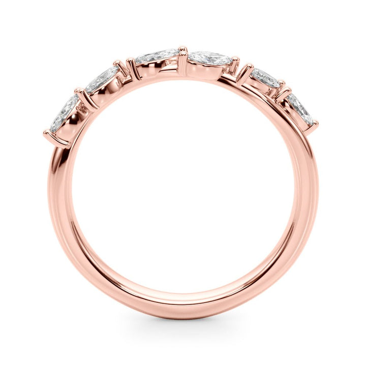 0.40CTW 14K Gold Marquise Diamond Band In A Leaf Design - Diamond Ring - Design Jewellers Edmonton