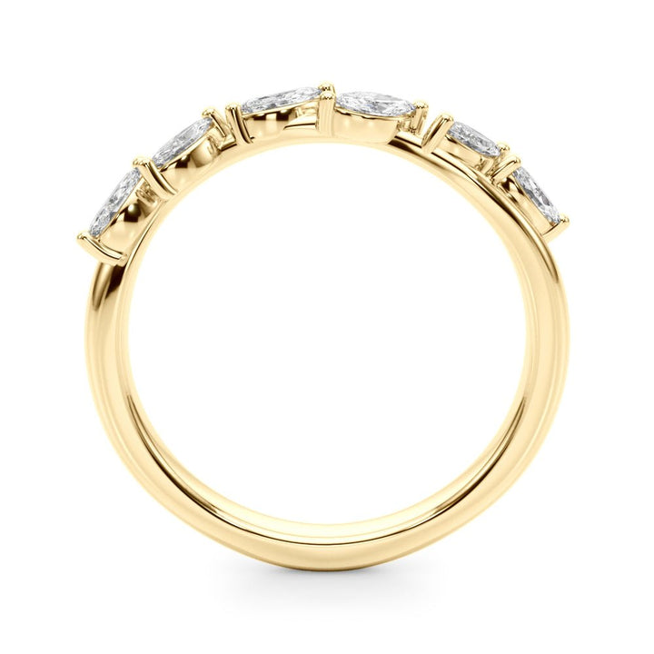 0.40CTW 14K Gold Marquise Diamond Band In A Leaf Design - Diamond Ring - Design Jewellers Edmonton