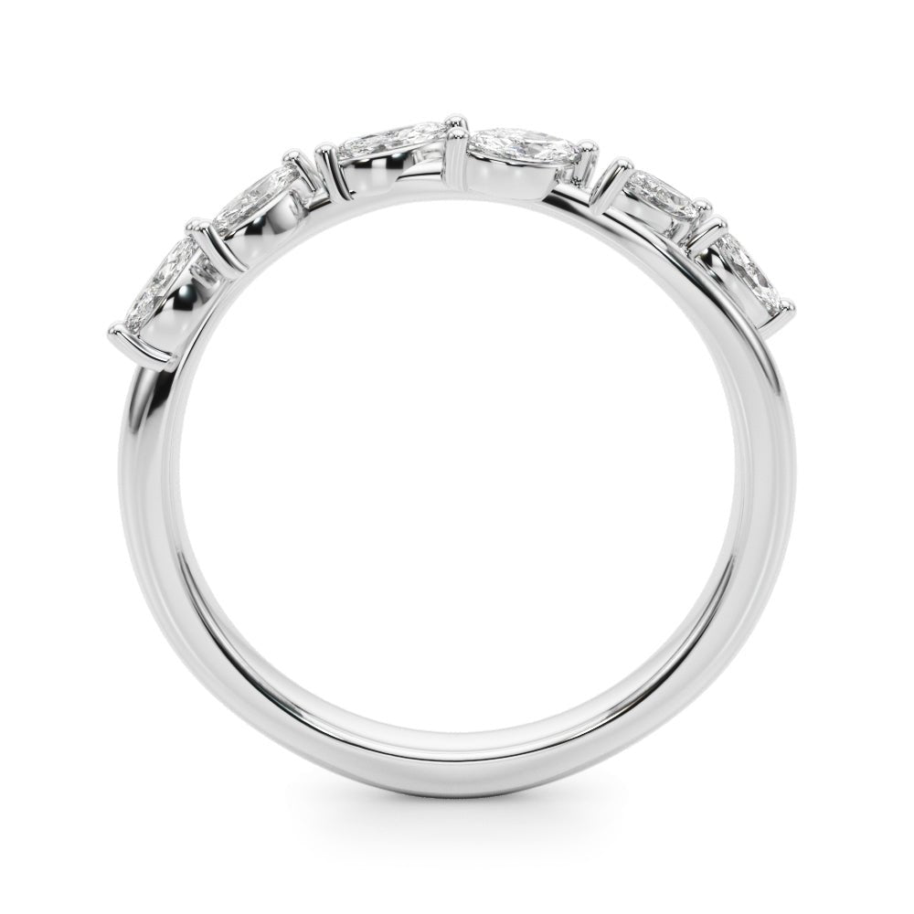 0.40CTW 14K Gold Marquise Diamond Band In A Leaf Design - Diamond Ring - Design Jewellers Edmonton