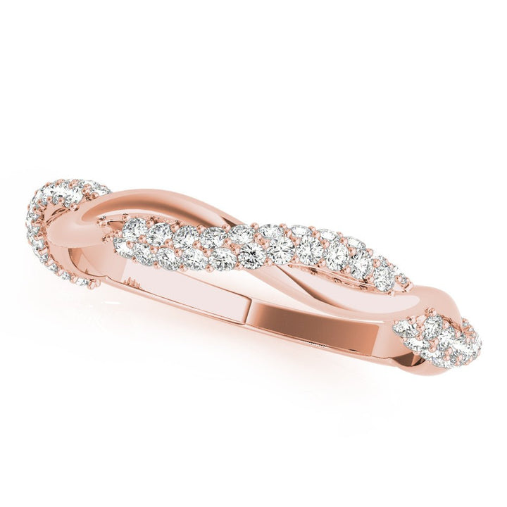0.40CTW 14K Gold Pave Diamond Twisted Intertwined Design - Diamond Ring - Design Jewellers Edmonton