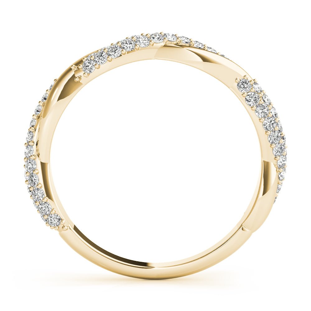 0.40CTW 14K Gold Pave Diamond Twisted Intertwined Design - Diamond Ring - Design Jewellers Edmonton