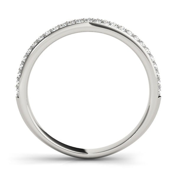 0.40CTW 14K Gold Slim Design Pave Diamond Band - Diamond Ring - Design Jewellers Edmonton