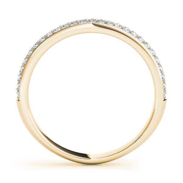 0.40CTW 14K Gold Slim Design Pave Diamond Band - Diamond Ring - Design Jewellers Edmonton