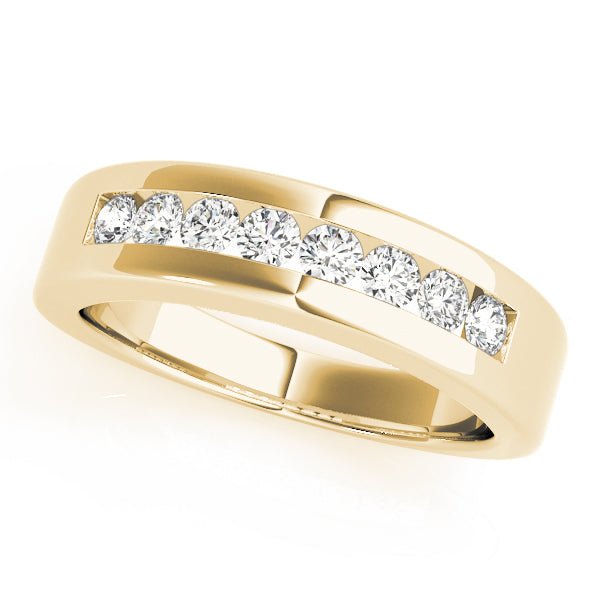 0.40CTW 14K Round Brilliant Cut 8 Stone Diamond Channel Set Band - Diamond Ring - Design Jewellers Edmonton