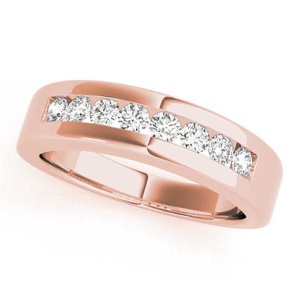0.40CTW 14K Round Brilliant Cut 8 Stone Diamond Channel Set Band - Diamond Ring - Design Jewellers Edmonton