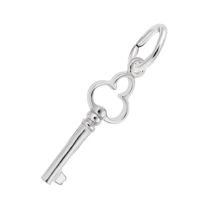 Antique Trefoil Key Accent Charm