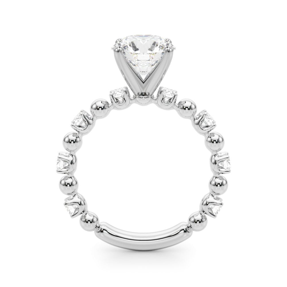 0.50CT 14K t. Round Brilliant Design with Fancy Shoulders - Engagement rings - Design Jewellers Edmonton
