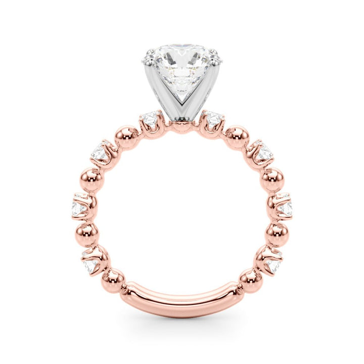 0.50CT 14K t. Round Brilliant Design with Fancy Shoulders - Engagement rings - Design Jewellers Edmonton