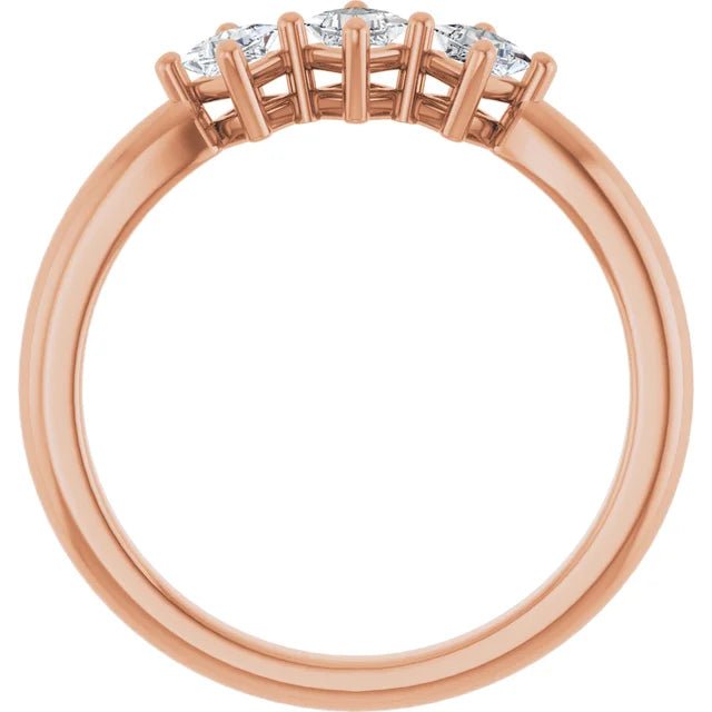 0.50CTW 10K Gold Ladies 3 Stone Design Past, Present, Princess Cut Diamond Ring - Past, Present, Future - Design Jewellers Edmonton