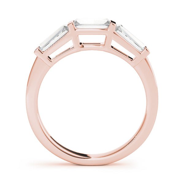 0.50CTW 14K Gold Baguette Cut Diamonds In a Slim Bar Set Design - Diamond Ring - Design Jewellers Edmonton