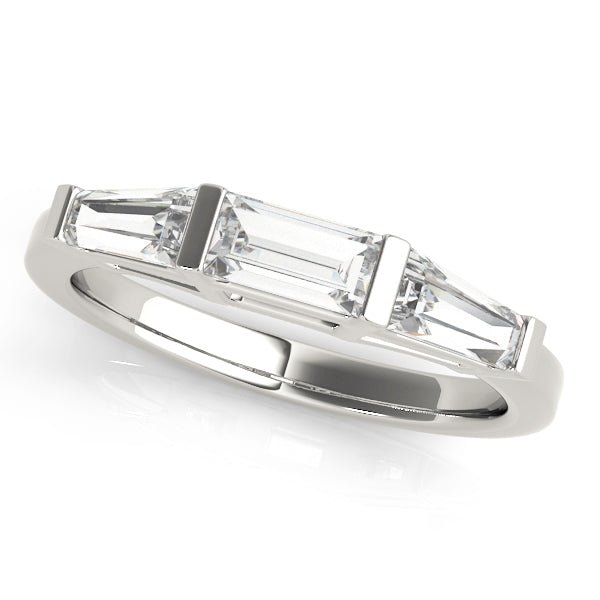 0.50CTW 14K Gold Baguette Cut Diamonds In a Slim Bar Set Design - Diamond Ring - Design Jewellers Edmonton