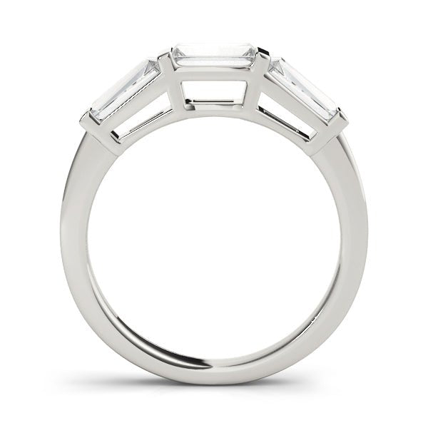 0.50CTW 14K Gold Baguette Cut Diamonds In a Slim Bar Set Design - Diamond Ring - Design Jewellers Edmonton