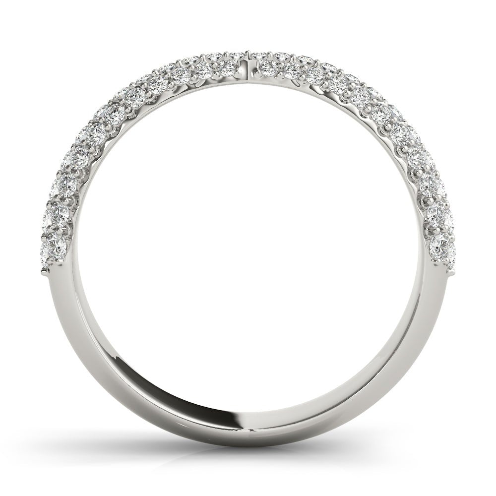 0.50CTW 14K Gold Bowtie Design Pave Diamond Band - Diamond Ring - Design Jewellers Edmonton