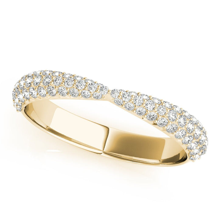0.50CTW 14K Gold Bowtie Design Pave Diamond Band - Diamond Ring - Design Jewellers Edmonton
