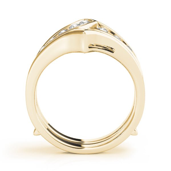 0.50CTW 14K Gold Channel Set Diamond Ring Jacket Double Band Design - Diamond Ring - Design Jewellers Edmonton