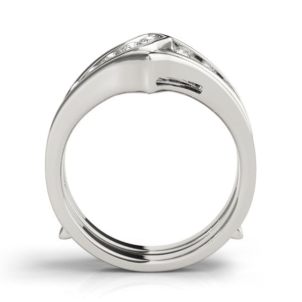 0.50CTW 14K Gold Channel Set Diamond Ring Jacket Double Band Design - Diamond Ring - Design Jewellers Edmonton