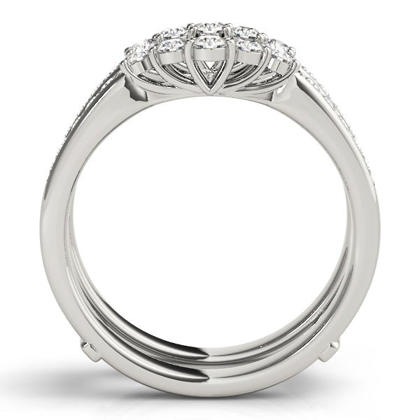 0.50CTW 14K Gold Diamond Ring Jacket Double Band Design - Diamond Ring - Design Jewellers Edmonton