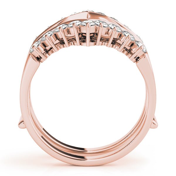 0.50CTW 14K Gold Diamond Ring Jacket Double Band Design - Diamond Ring - Design Jewellers Edmonton