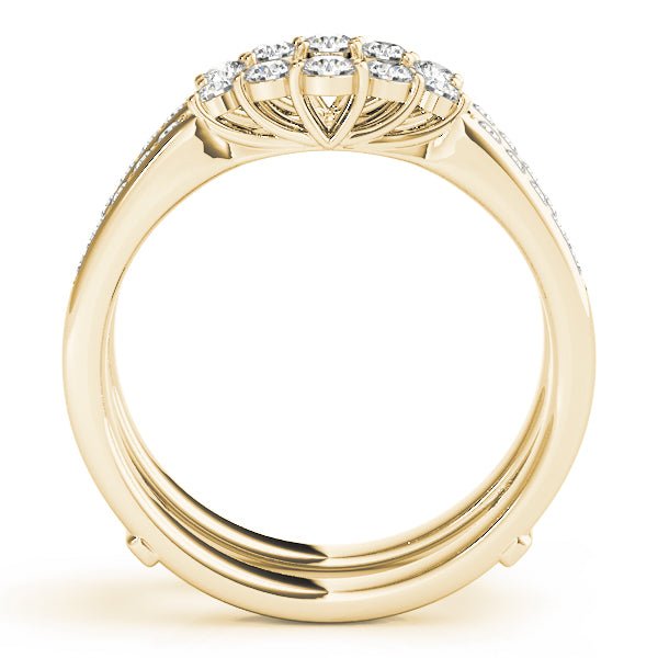 0.50CTW 14K Gold Diamond Ring Jacket Double Band Design - Diamond Ring - Design Jewellers Edmonton