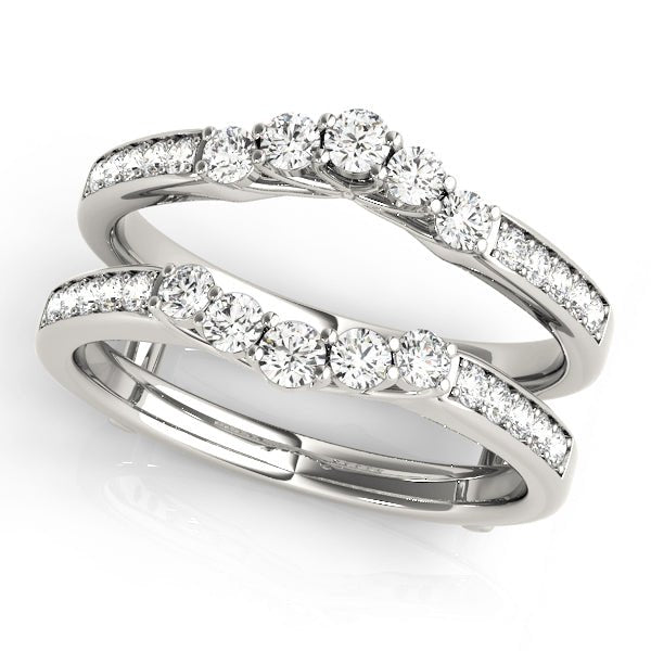 0.50CTW 14K Gold Diamond Ring Jacket Double Band Design - Diamond Ring - Design Jewellers Edmonton