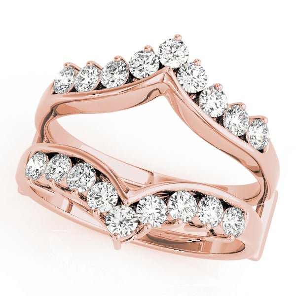 0.50CTW 14K Gold Diamond Ring Jacket Double Band Design - Diamond Ring - Design Jewellers Edmonton