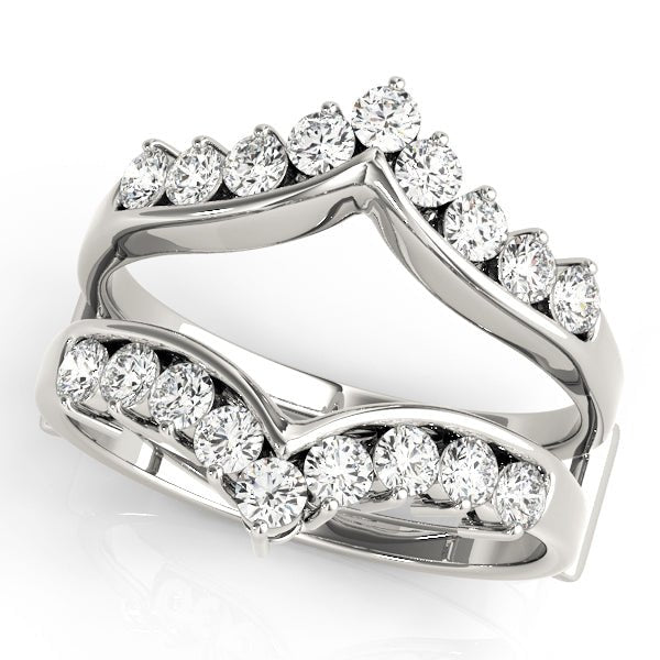 0.50CTW 14K Gold Diamond Ring Jacket Double Band Design - Diamond Ring - Design Jewellers Edmonton