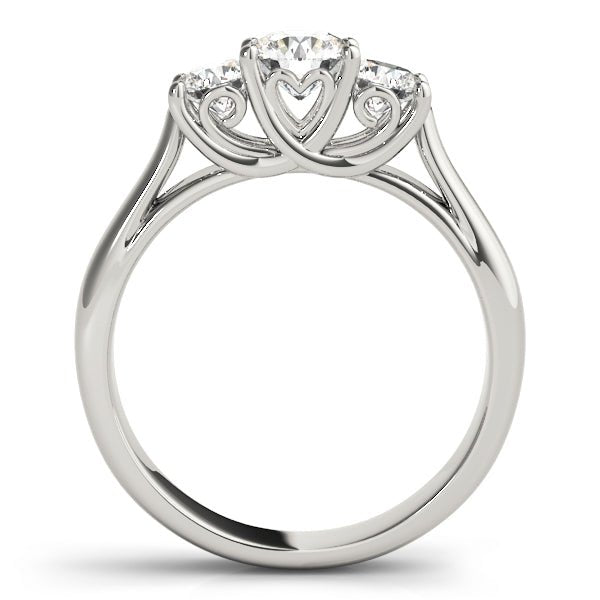 0.50CTW 14K Gold Ladies 3 Stone Past, Present, Round Brilliant Cut Diamond Ring - Past, Present, Future - Design Jewellers Edmonton