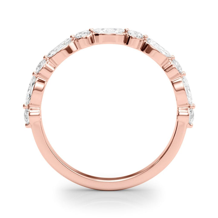 0.50CTW 14K Gold Marquise Diamond Band in A Slim Gold Design - Diamond Ring - Design Jewellers Edmonton