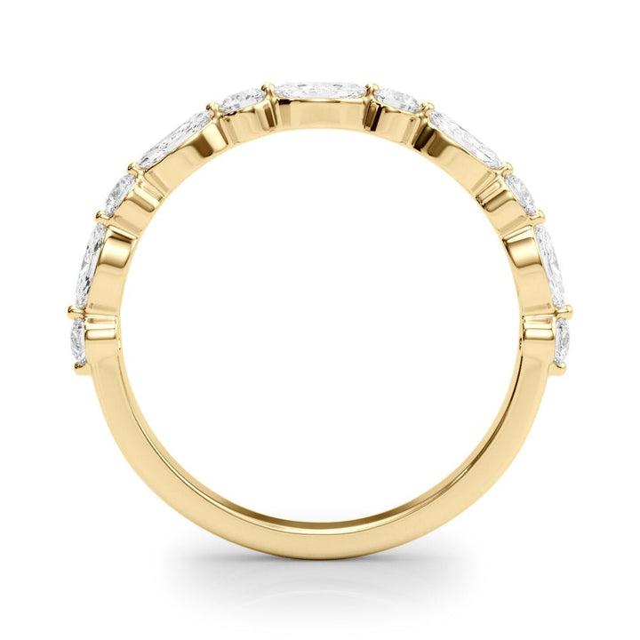 0.50CTW 14K Gold Marquise Diamond Band in A Slim Gold Design - Diamond Ring - Design Jewellers Edmonton