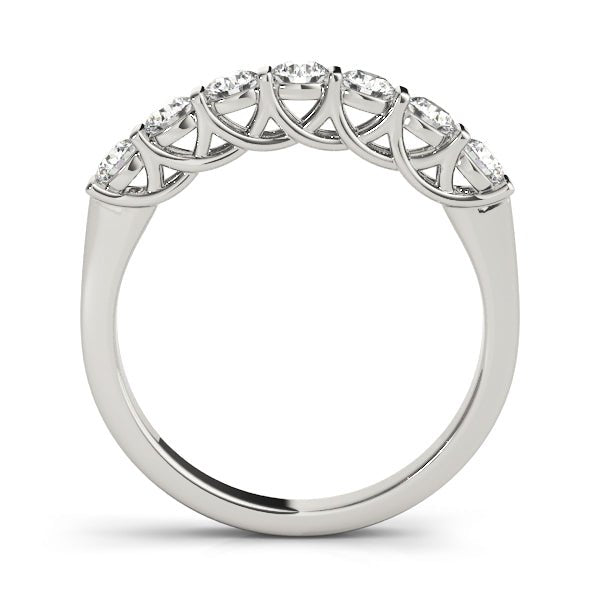 0.50CTW 14K Gold Multi Stone Round Brilliant Cut Bar Set Diamond Band - Diamond Ring - Design Jewellers Edmonton