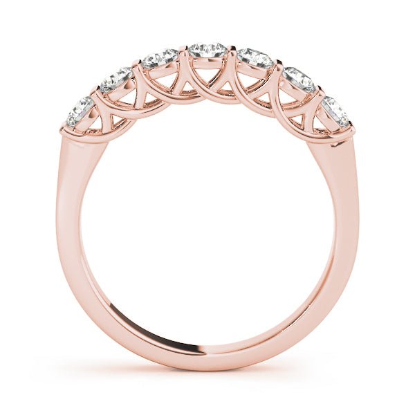 0.50CTW 14K Gold Multi Stone Round Brilliant Cut Bar Set Diamond Band - Diamond Ring - Design Jewellers Edmonton