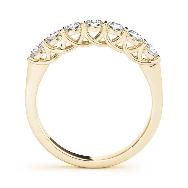 0.50CTW 14K Gold Multi Stone Round Brilliant Cut Bar Set Diamond Band - Diamond Ring - Design Jewellers Edmonton