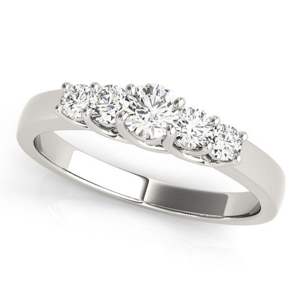 0.50CTW 14K  Gold Prong Set Diamond Wedding and Anniversary Band Design