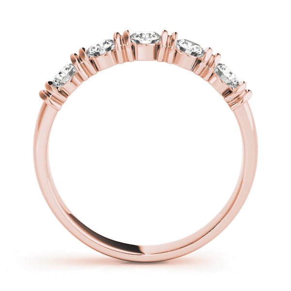 0.50CTW 14K Gold Round Brilliant Cut Diamond Bar Set Band - Diamond Ring - Design Jewellers Edmonton