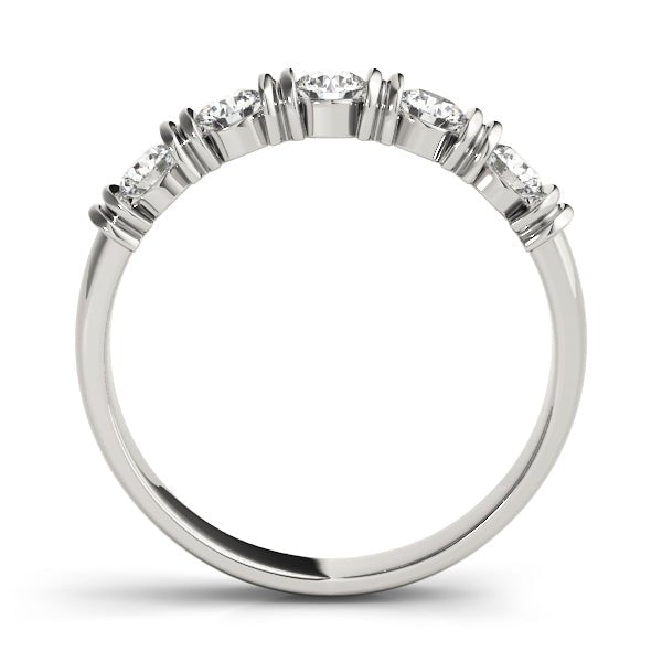 0.50CTW 14K Gold Round Brilliant Cut Diamond Bar Set Band - Diamond Ring - Design Jewellers Edmonton