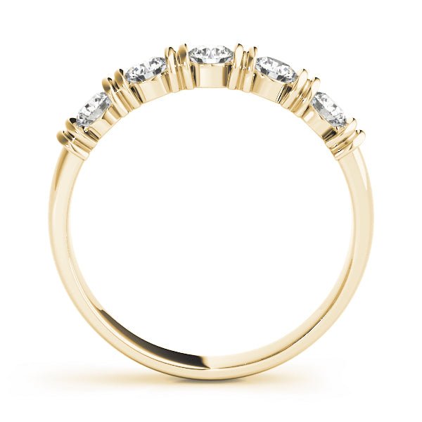 0.50CTW 14K Gold Round Brilliant Cut Diamond Bar Set Band - Diamond Ring - Design Jewellers Edmonton