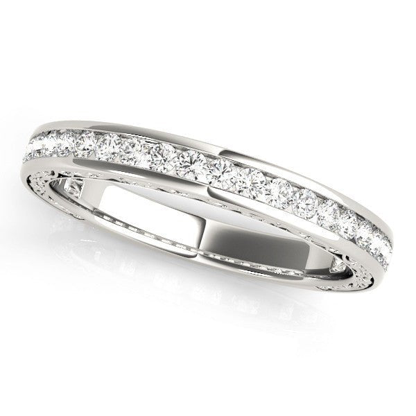 0.50CTW 14K Round Brilliant Cut Channel Set Diamond Band - Diamond Ring - Design Jewellers Edmonton