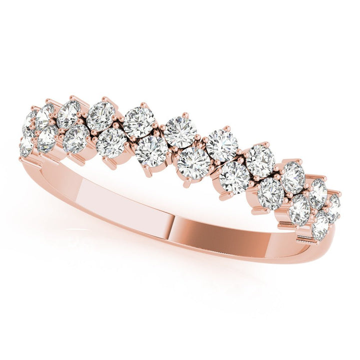 0.53CT 2-Row Prong Set Band - Fashion Ring - Design Jewellers Edmonton