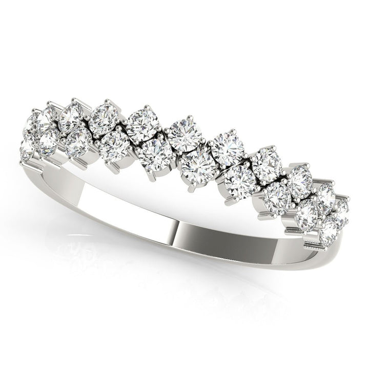 0.53CT 2-Row Prong Set Band - Fashion Ring - Design Jewellers Edmonton