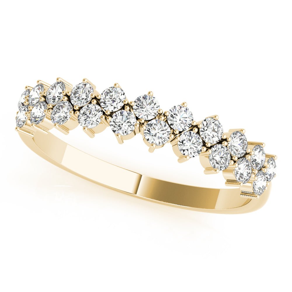 0.53CT 2-Row Prong Set Band - Fashion Ring - Design Jewellers Edmonton